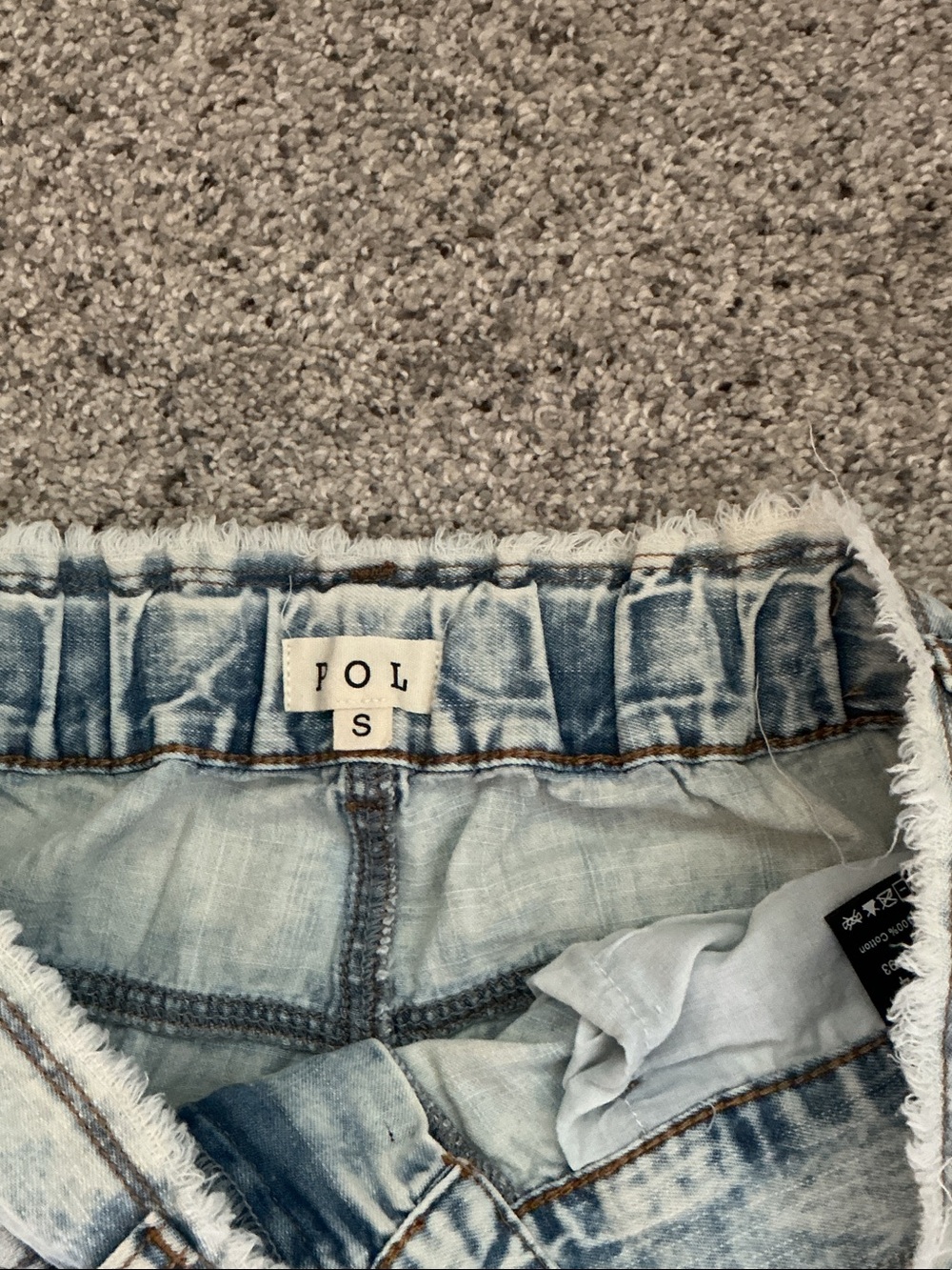 New POL Embroidered Wide-Leg Jeans ~ Light Wash - Picture 6 of 14
